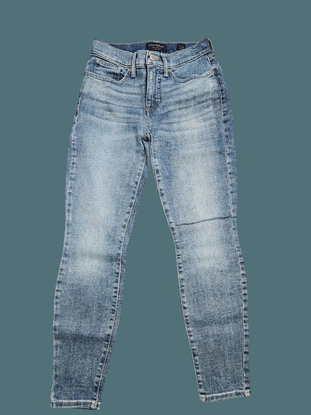 Lucky Brand Mid Rise Skinny Ava Ankle Jeans Women Size 0/25 Stretch